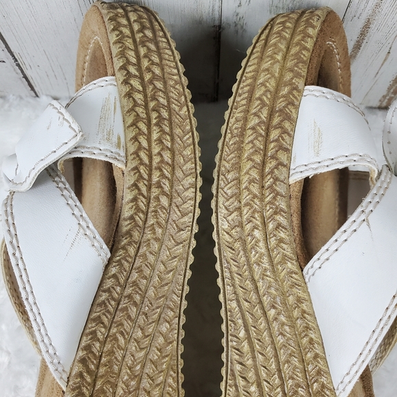 Airwalk Bow Wedge Sandals White Size 10 - Picture 7 of 11
